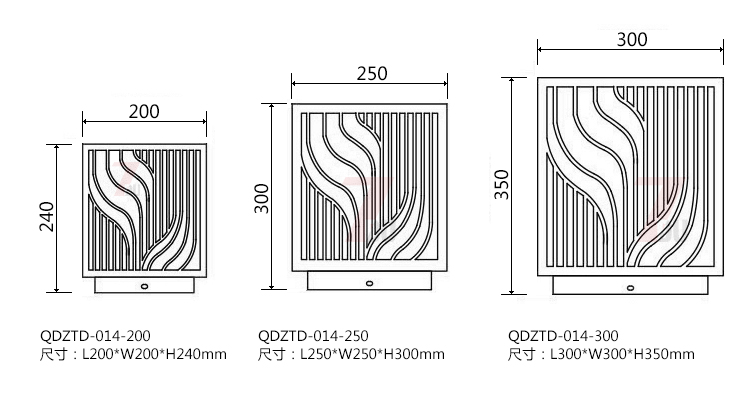 (QDZTD-014)~zΰ^200mm250mm300mmߴʾD